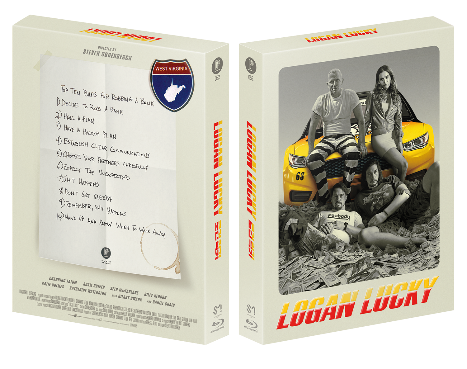 LOGAN LUCKY Blu-ray Steelbook: Triple Pack