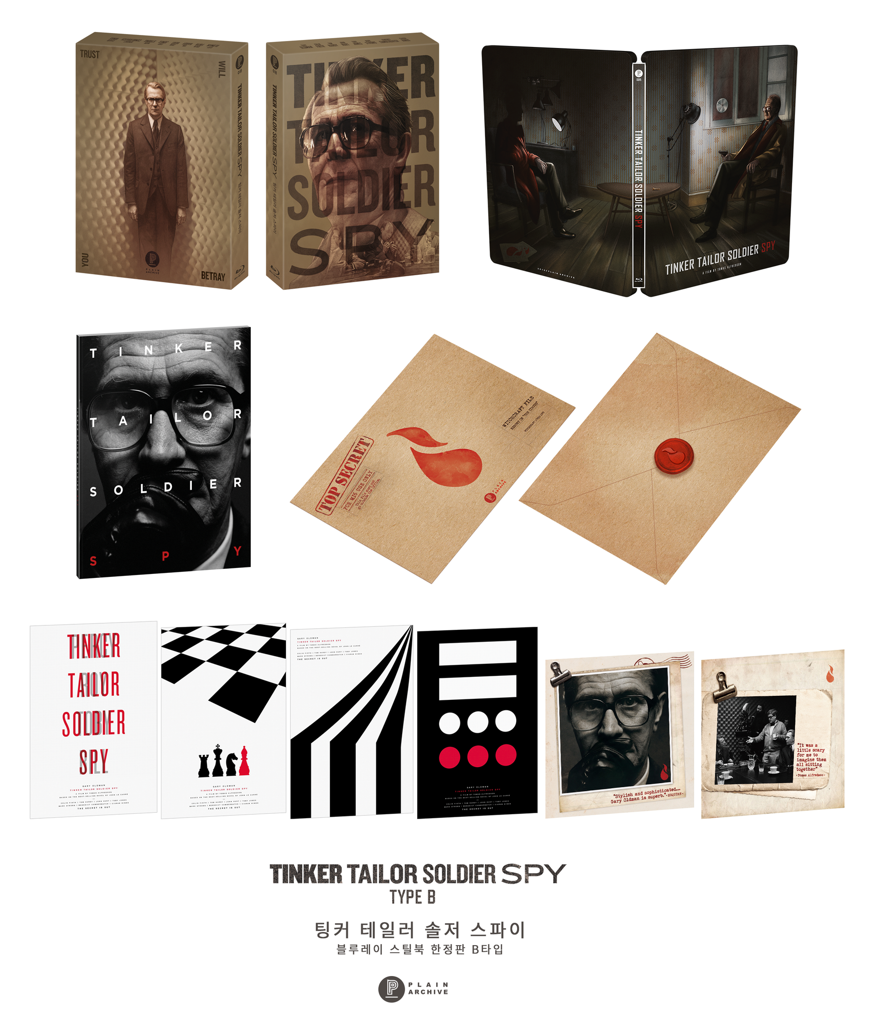 TINKER TAILOR SOLDIER SPY Steelbook : Full Slip B