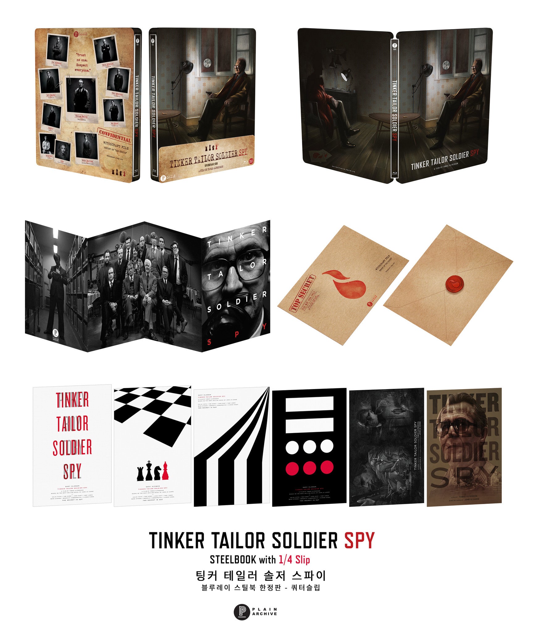 TINKER TAILOR SOLDIER SPY Steelbook : 1/4 Slip