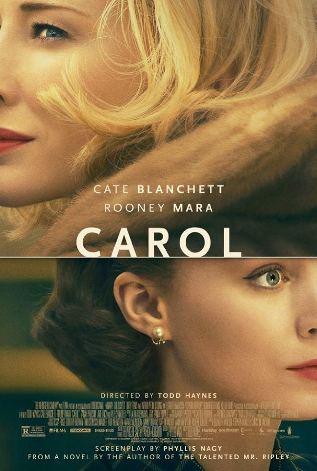 We'll be releasing Carol in Blu-ray