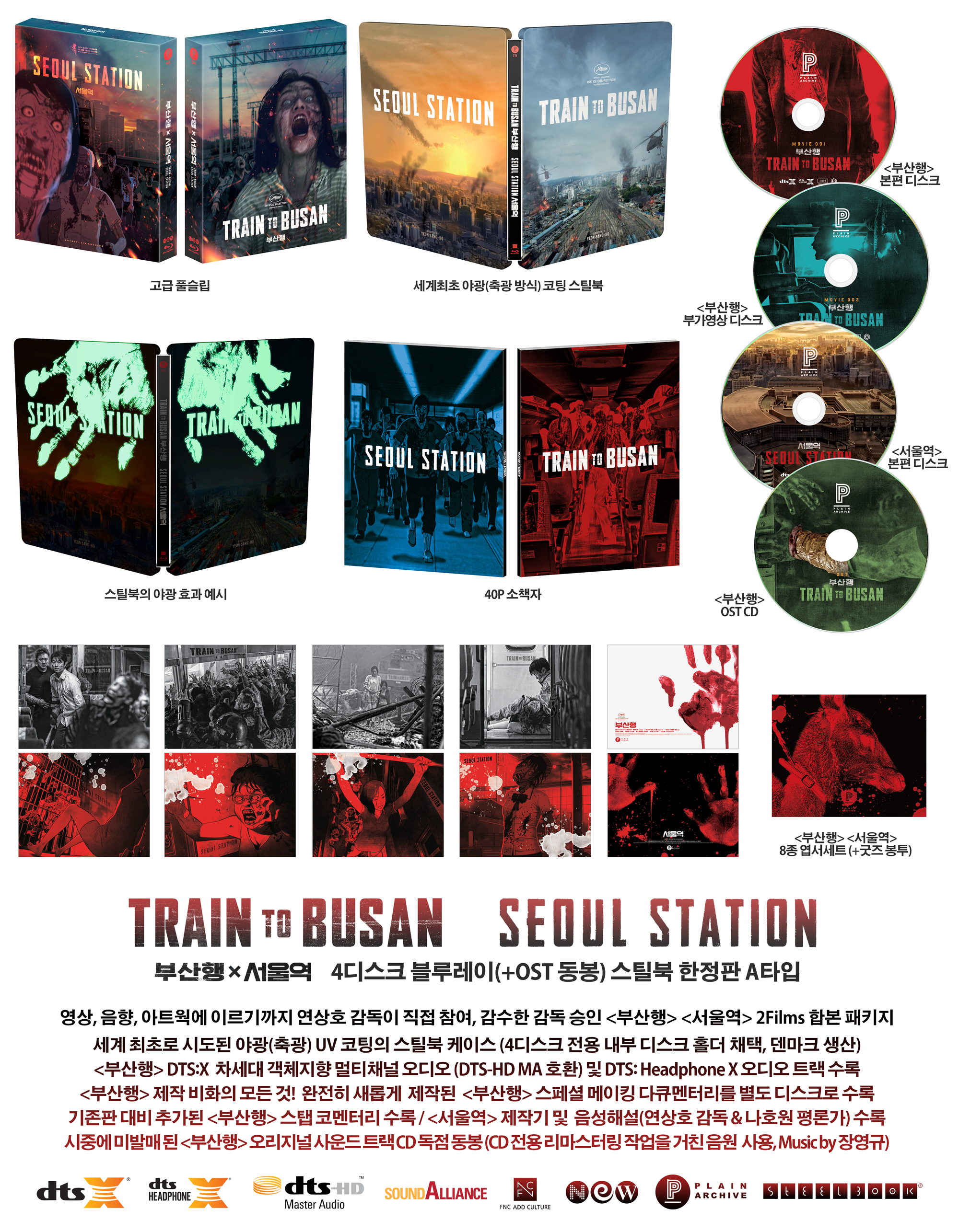 Train to Busan × Seoul Station Steelbook: Full Slip (Type A)