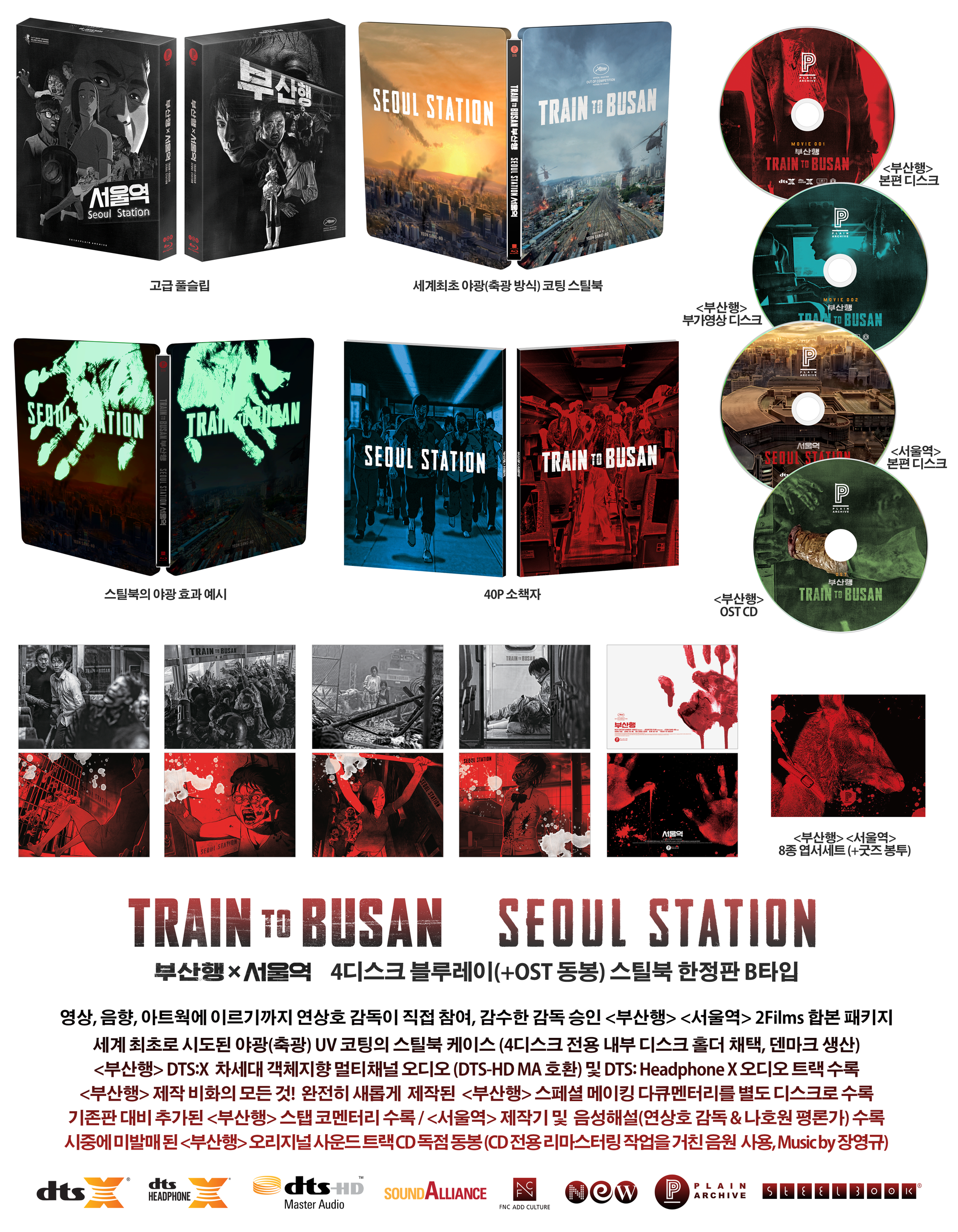 Train to Busan × Seoul Station Steelbook: Full Slip (Type B)