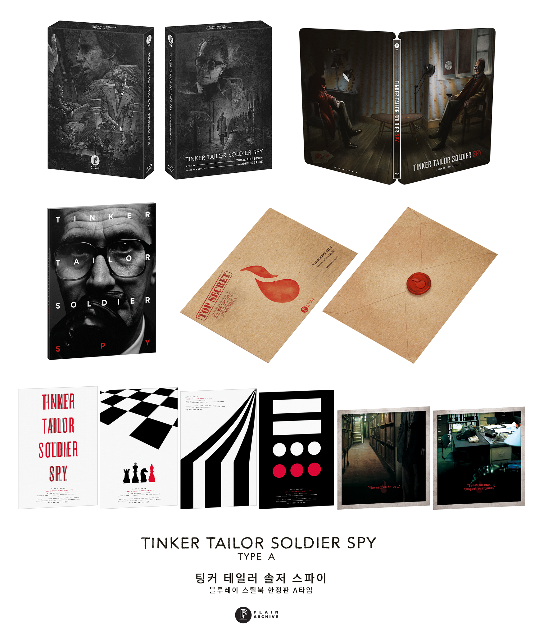 TINKER TAILOR SOLDIER SPY Steelbook : Full Slip A